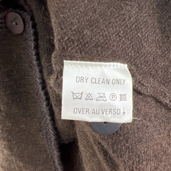 Vtg Elisabeth Liz Claiborne 1X Wool Rabbit Hair Cardigan Sweater Brown NOS - Picture 8 of 8